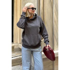Madmext 2207 Füme Erkek Sweatshirt