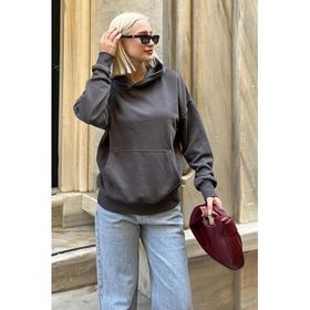 Madmext 2207 Füme Erkek Sweatshirt