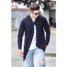 Madmext 2226 LACIVERT UZUN Erkek Hırka