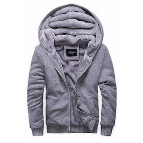 Madmext 22377 Gri Kapşonlu Erkek Sweatshirt