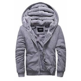 Madmext 22377 Gri Kapşonlu Erkek Sweatshirt