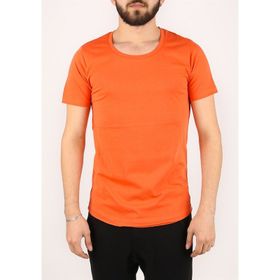 Madmext 2308 Bisiklet Yaka Turuncu Erkek T-shirt