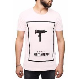 Madmext 2533 Beyaz Erkek T-Shirt