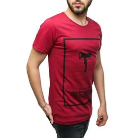 Madmext 2533 Bordo Erkek T-Shirt