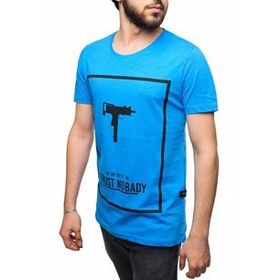 Madmext 2533 Mavi Erkek T-Shirt