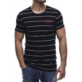 Madmext 2567 Erkek Yandan Bağcıklı Siyah Tişört