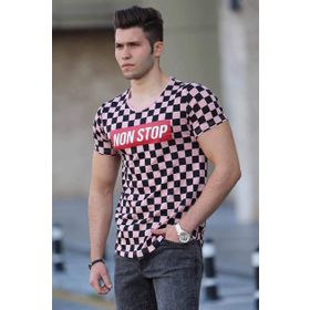 Madmext 2621 Pembe Erkek T-shirt