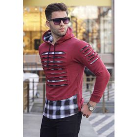 Madmext 2656 Bordo Erkek Sweatshirt