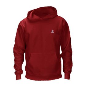 Madmext 2815 Bordo Kapşonlu Çizgili Erkek Sweatshirt