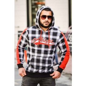 Madmext 2843 Beyaz Kapşonlu Erkek Sweatshirt