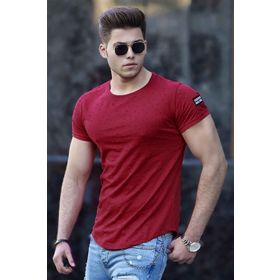 Madmext 2883 Bordo Erkek Kazak T-shirt