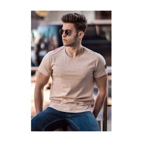 Madmext 2883 Camel Erkek T-shirt