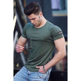 Madmext 2883 Haki Erkek T-shirt