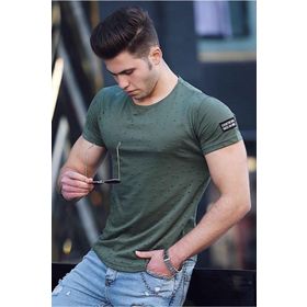 Madmext 2883 Haki Erkek T-shirt