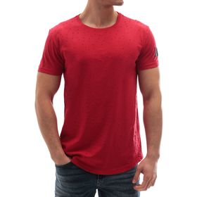 Madmext 2883 Kırmızı Baskılı Erkek T-Shirt