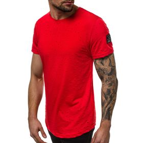 Madmext 2883 Kırmızı Baskılı Erkek T-Shirt