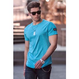 Madmext 2883 Mavi Erkek T-shirt