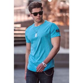Madmext 2883 Mavi Erkek T-shirt