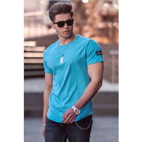 Madmext 2883 Mavi Erkek T-shirt