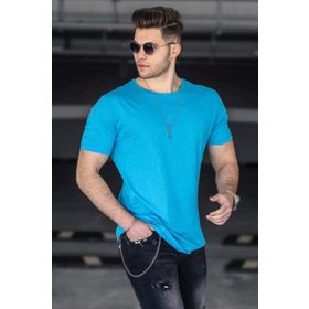 Madmext 2883 Mavi Erkek T-shirt