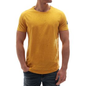 Madmext 2883 Sarı Baskılı Erkek T-shirt