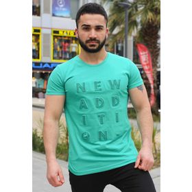 Madmext 2895 Yeşil Erkek T-shirt