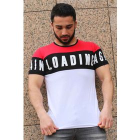 Madmext 2974 Beyaz Erkek T-shirt