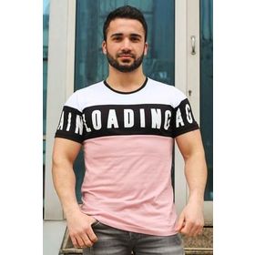 Madmext 2974 Pudra Erkek T-Shirt