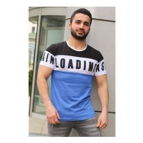 Madmext 2974 Sax Mavi Polo Erkek T-Shirt