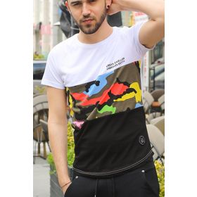 Madmext 3003 Beyaz Erkek T-shirt