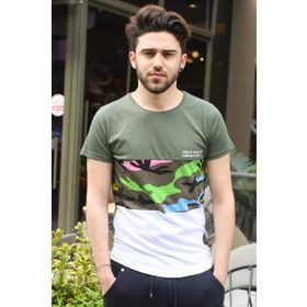 Madmext 3003 Haki Erkek T-Shirt