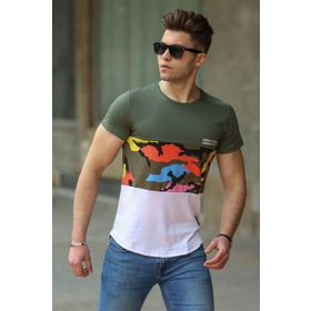 Madmext 3003 Haki Erkek T-Shirt