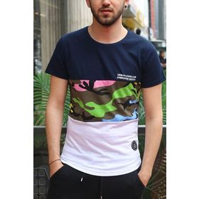 Madmext 3003 Lacivert Erkek T-Shirt