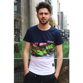 Madmext 3003 Lacivert Erkek T-Shirt