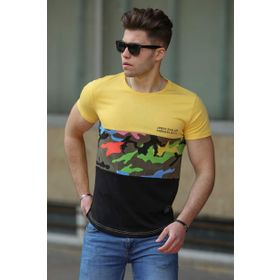 Madmext 3003 Sarı Erkek T-shirt
