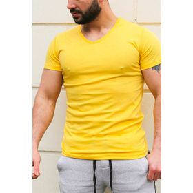 Madmext 3005 Sarı Erkek T-shirt