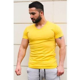Madmext 3005 Sarı Erkek T-shirt