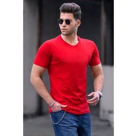 Madmext 3006 Kırmızı Baskılı Erkek T-shirt