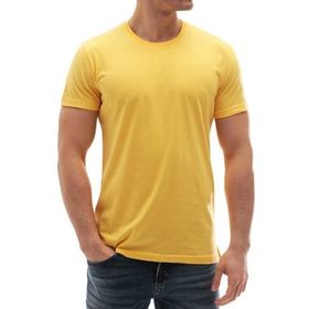Madmext 3006 Sarı Baskılı Erkek T-shirt