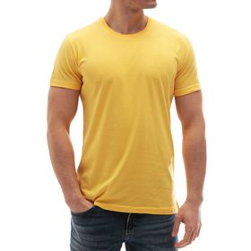 Madmext 3006 Sarı Baskılı Erkek T-shirt