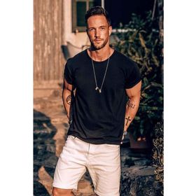Madmext 3006 Siyah Baskılı Erkek T-shirt