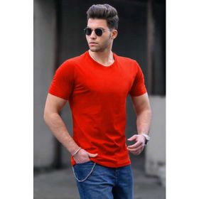 Madmext 3006 Turuncu Baskılı Erkek T-Shirt