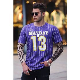 Madmext 3008 Mor Erkek T-Shirt