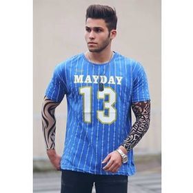 Madmext 3008 Saks Erkek T-shirt
