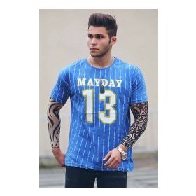 Madmext 3008 Saks Erkek T-shirt