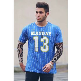 Madmext 3008 Saks Erkek T-shirt