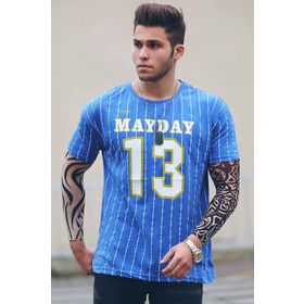 Madmext 3008 Sax Mavi Erkek T-Shirt