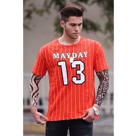 Madmext 3008 Turuncu Erkek T-Shirt