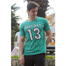 Madmext 3008 Yeşil Erkek T-shirt