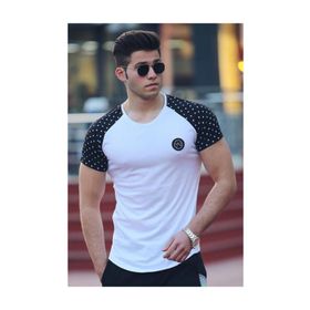 Madmext 3011 Basic Beyaz Erkek T-Shirt